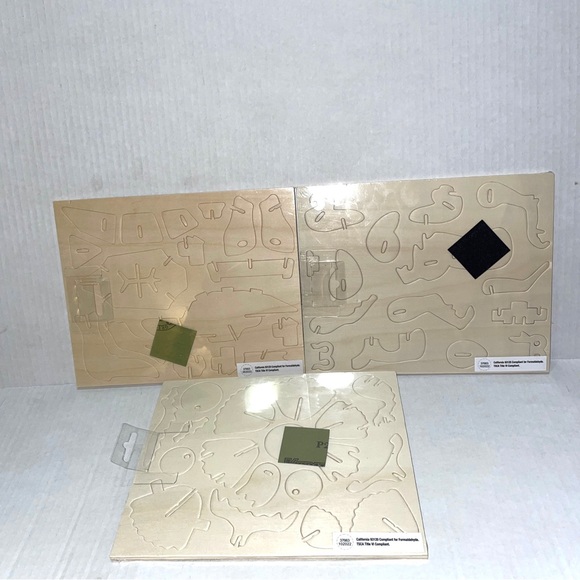 Lot of 3 Pcs New Robotime 3D Laser-Cut Wooden Puzzles - Monkey, Owl, Sea Turtle - Picture 3 of 4